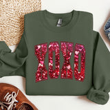a green sweatshirt with the word dad printed on it