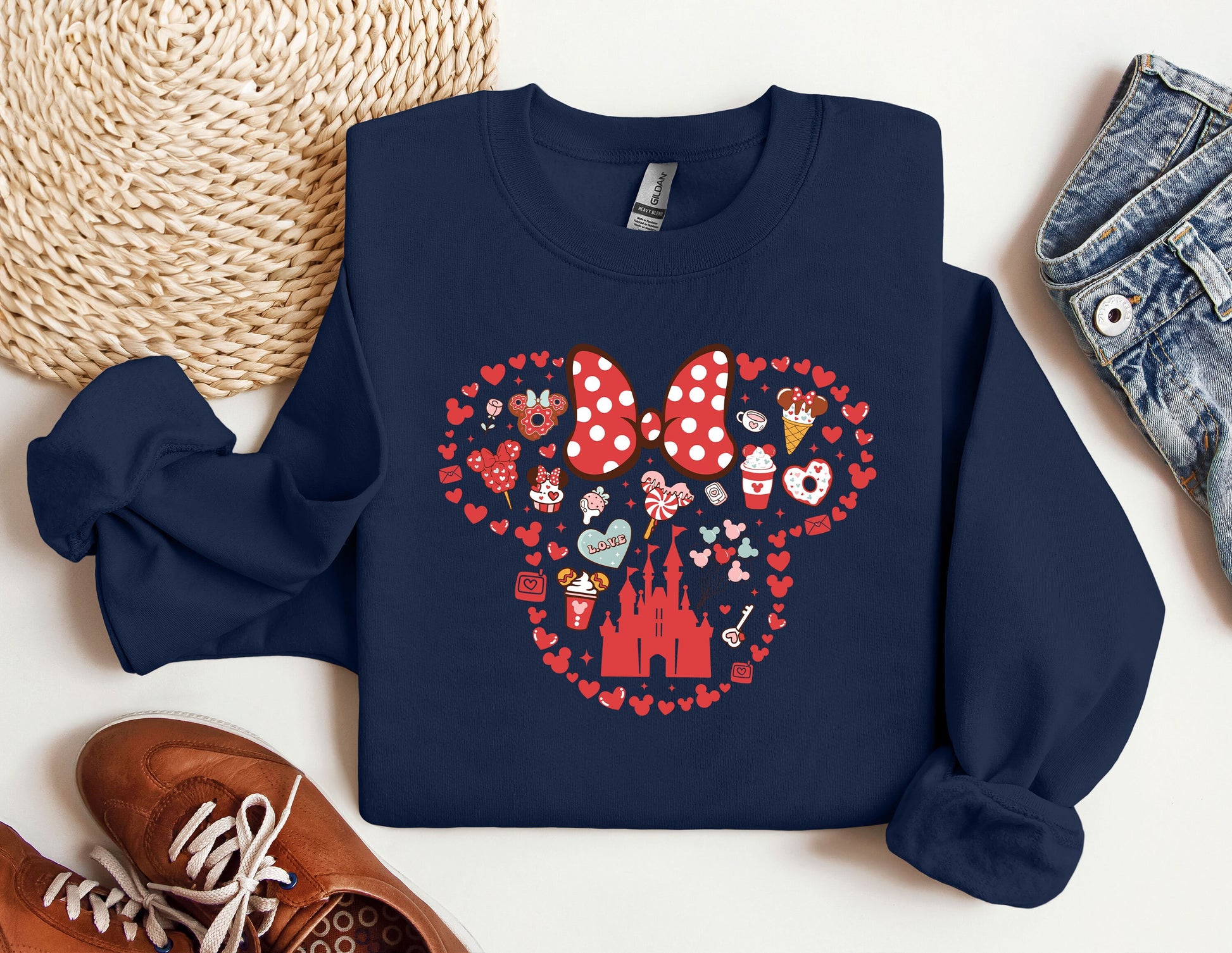 a sweatshirt with a mickey mouse design on it