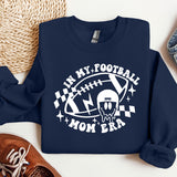a sweatshirt with a football design on it