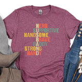 a t - shirt with the words hero on it