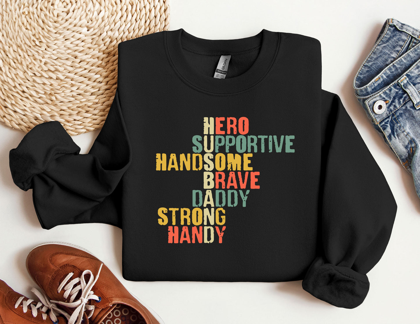 a black sweatshirt with the words hero on it