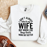 a white sweater with a message on it