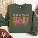 a sweatshirt with the words brown sugar on it