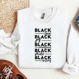 a white shirt with black lettering on it