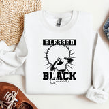 a white shirt with a black design on it