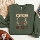 a green sweatshirt with a picture of a man's head and the words,