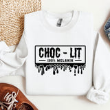 a white shirt with the words choc - lit on it