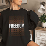 Black History Sweatshirt, MLK Black History Month Freedom Hoodie, Black History Month Gifts, Black Lives Matter Sweat, Civil Rights Crewneck
