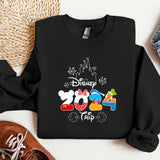 a black shirt with mickey mouse on it