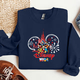 a sweatshirt with a mickey mouse design on it