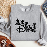 a sweatshirt with mickey mouse and other disney characters on it