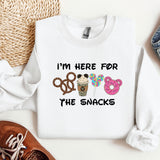 i'm here for the snacks mickey mouse shirt