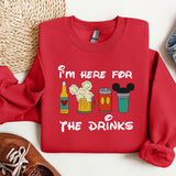 a red shirt with a mickey mouse design on it