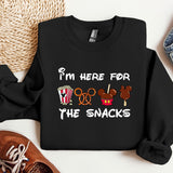 i'm here for the snacks mickey mouse shirt