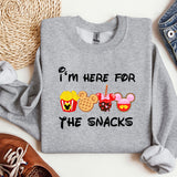 i'm here for the snacks mickey mouse shirt