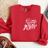 a red sweatshirt with the words i don't know what to do with it