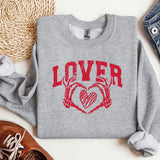 a sweater with the word lover printed on it