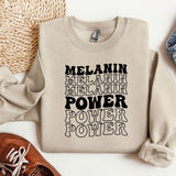 Melanin Power Sweatshirt, MLK Black History Hoodie, Melanin Crewneck, Black Lives Matter Shirt, Gift for Black Teacher