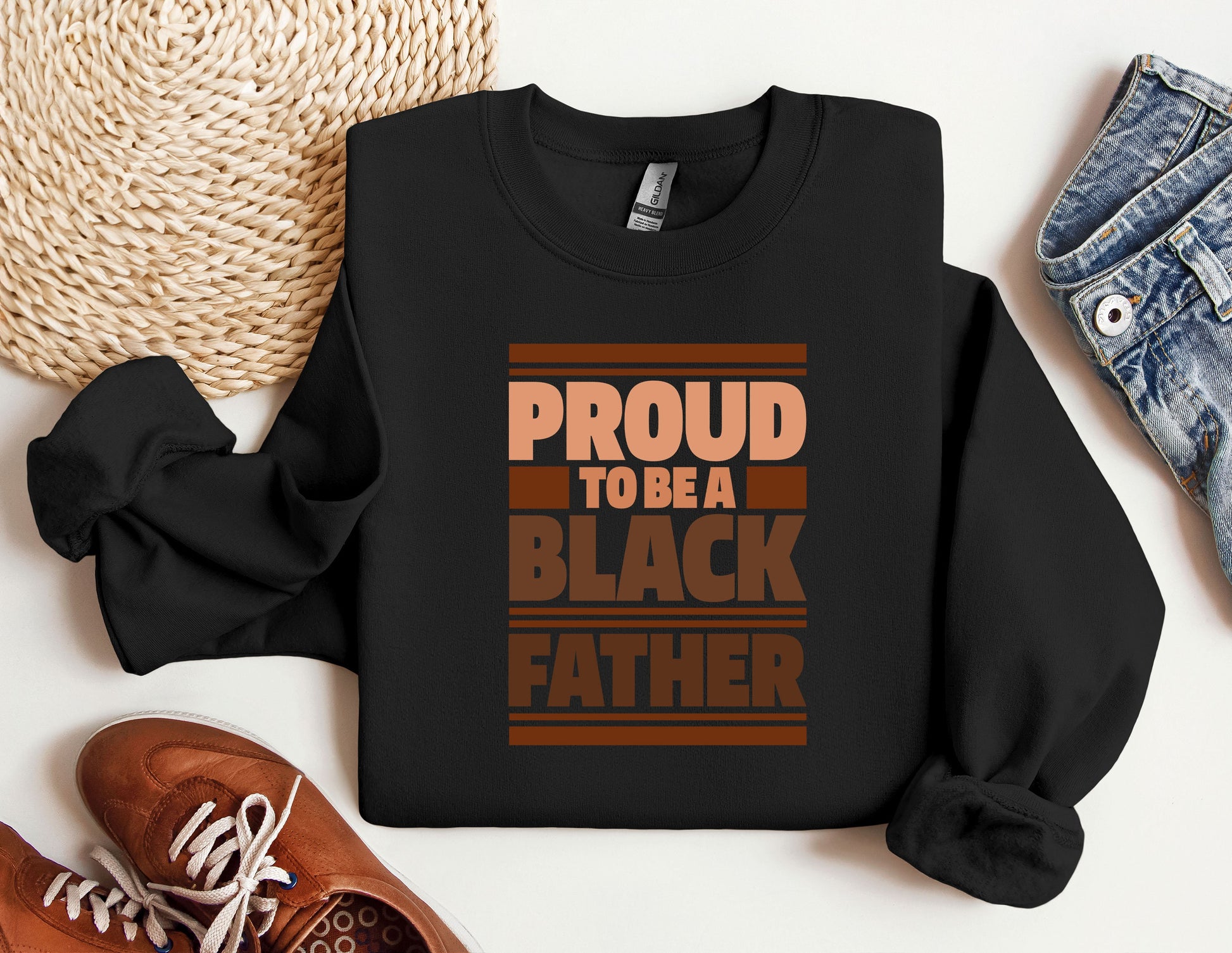 a black shirt that says proud to be a black father