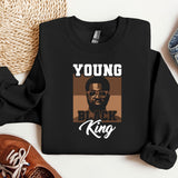 Black History Sweatshirt, MLK Black History Month Sweatshirt, Young Black King Crewneck, Black Lives Matter Sweatshirt, Civil Rights Hoodie