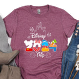 a t - shirt with mickey mouse and mickey mouse on it
