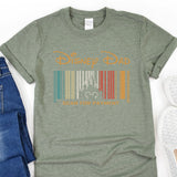 a t - shirt with a bar code on it