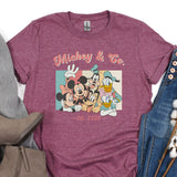 a t - shirt with mickey and friends on it