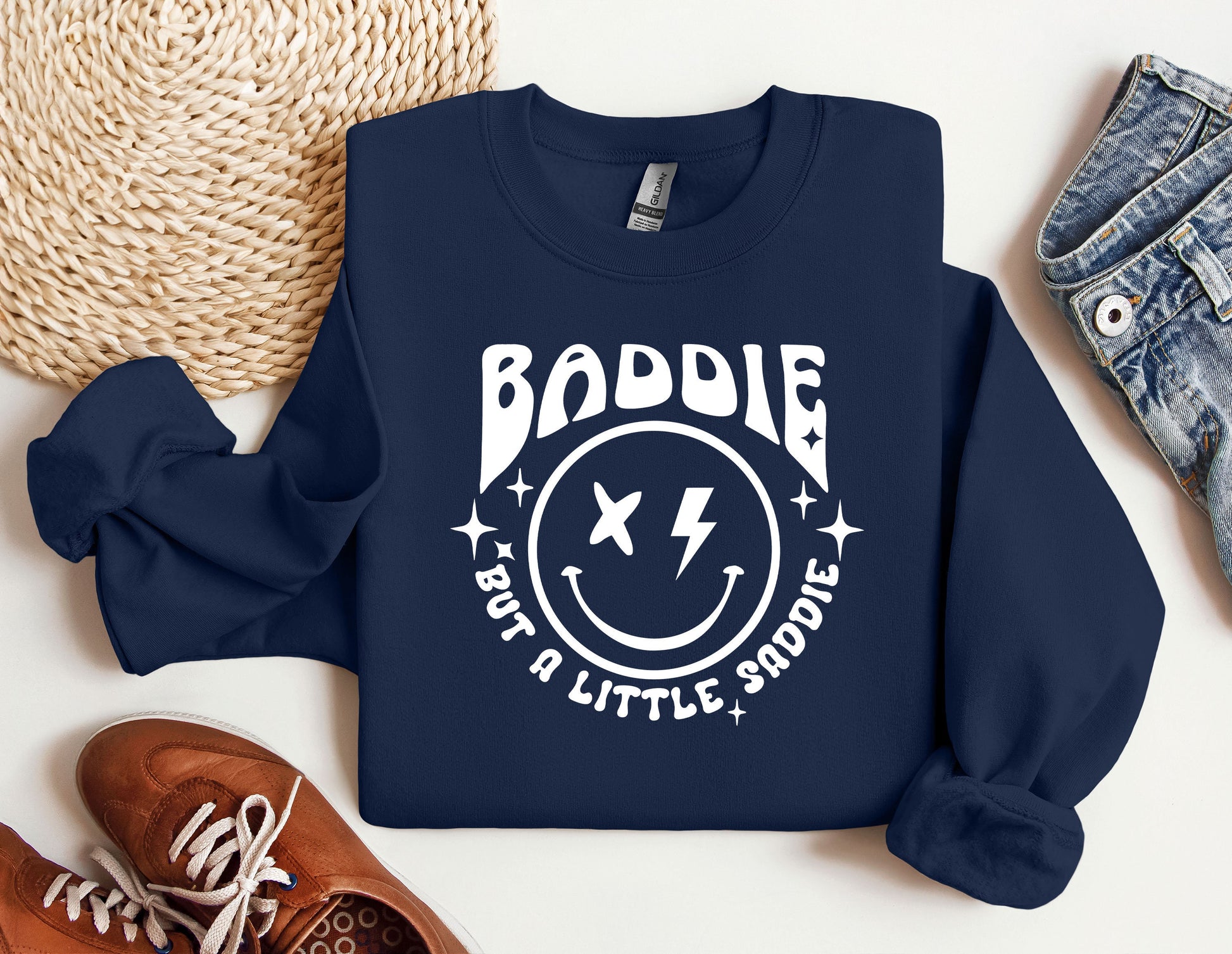 a sweatshirt that says badie but a little scout