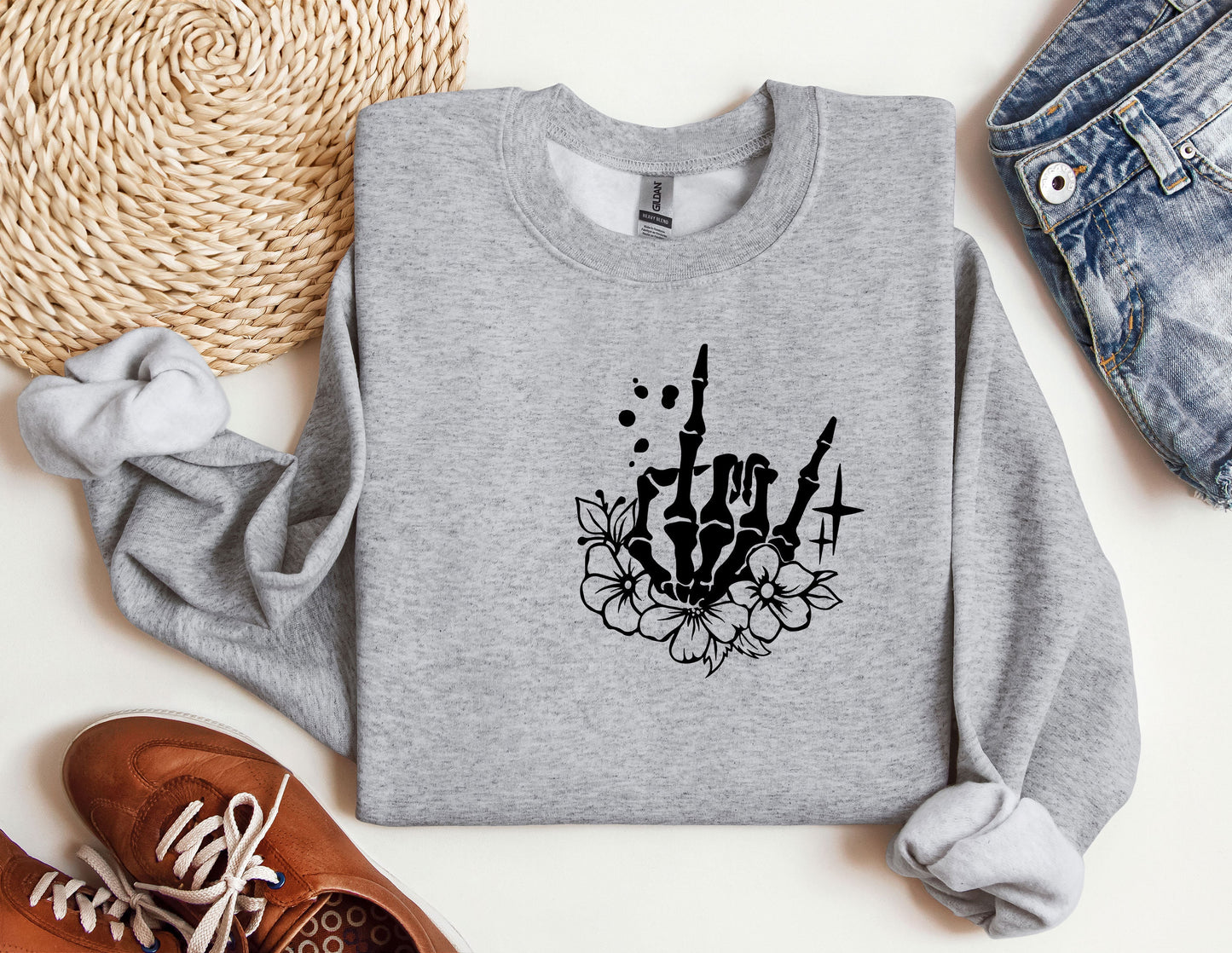 a sweatshirt with a graphic of a cactus on it