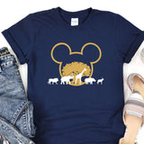 a t - shirt with an image of a giraffe and other animals