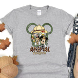 a t - shirt with an image of mickey mouse and friends on it