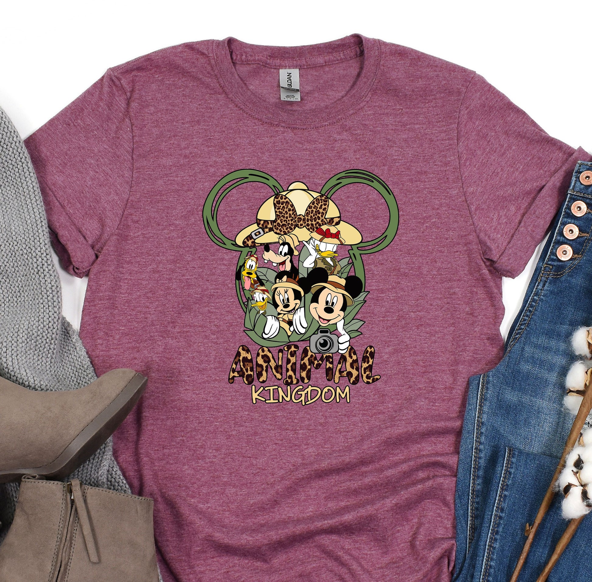 a t - shirt with mickey mouse and friends on it