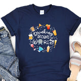 a t - shirt that says drinking around the world