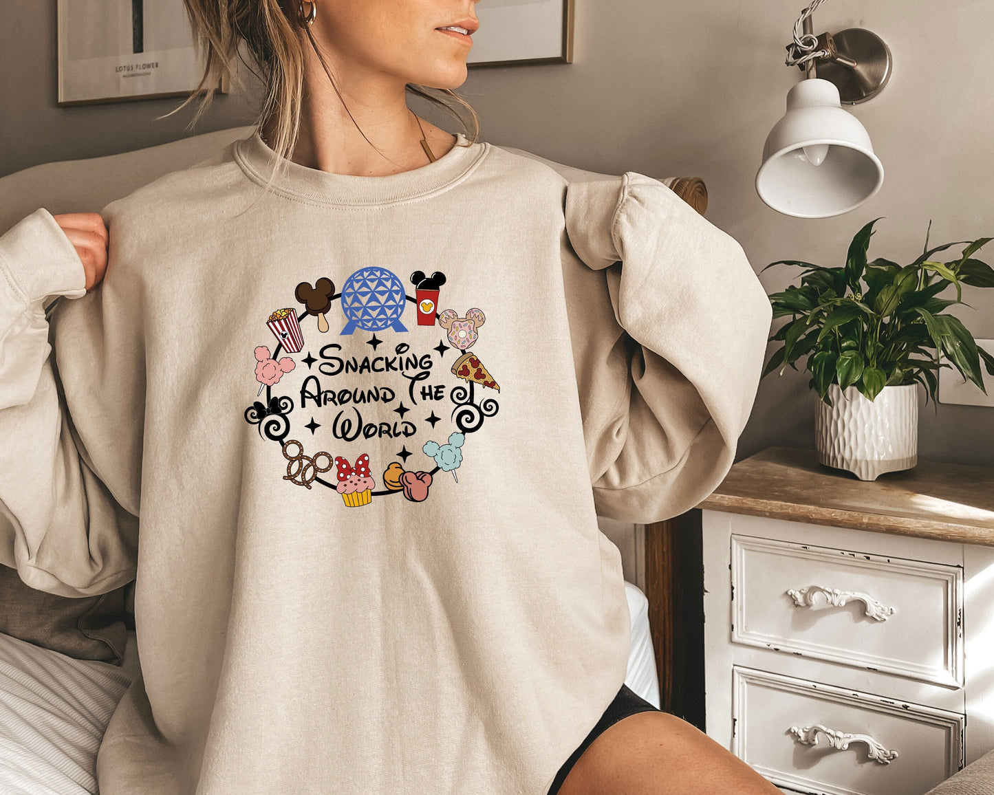 Snacking Around World Sweatshirt, I am Here For The Drinks, Family Crewneck, Disney Food Beer Hoodie, Disneyland Sweatshirt, Vacation Sweat