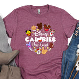 a t - shirt that says disney calories don't cut