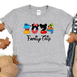 a gray shirt with a mickey mouse shirt on it