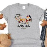 a gray shirt with a mickey mouse design on it
