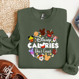a sweatshirt that says calories don't count