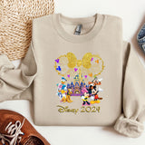 a sweater with a mickey mouse and mickey mouse on it