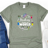 a t - shirt that says drinking around the world