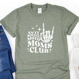 a t - shirt that says anti social moto moms club