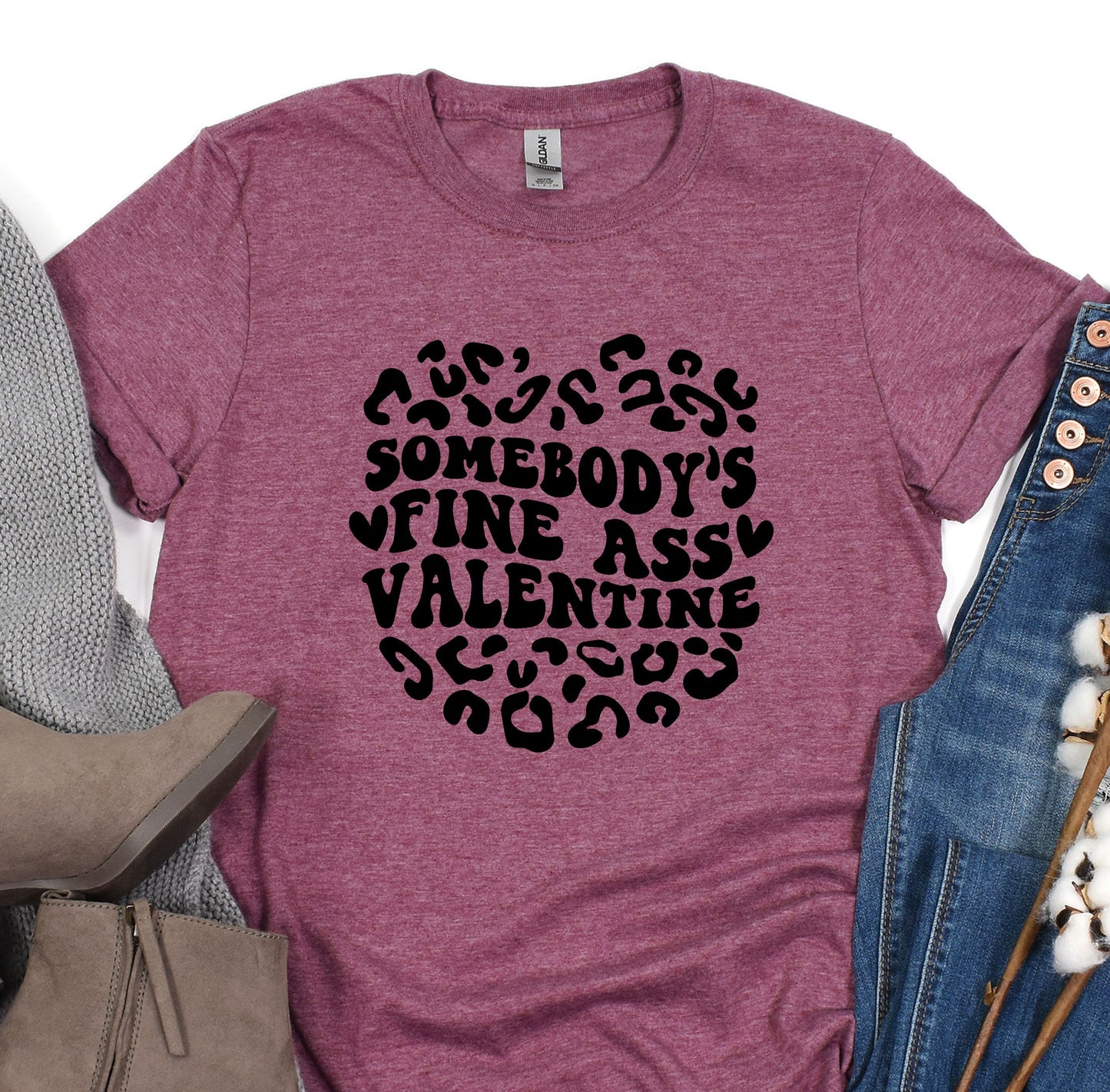 a t - shirt that says somebody&#39;s wine as valentine