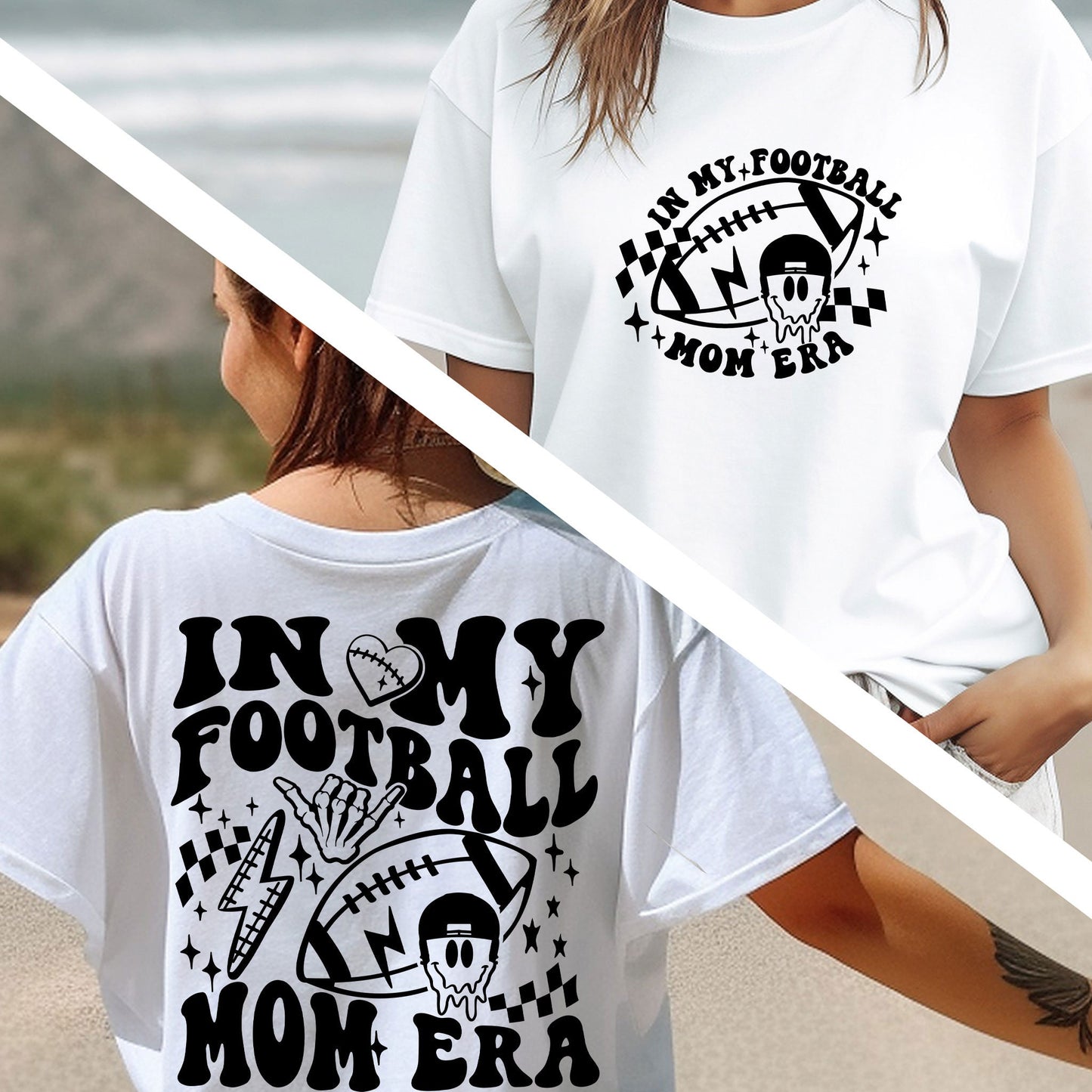 In My Football Mom Era T-Shirt, Football Shirt for Women, Fall Football shirt, Football Mom shirt, Gameday Tee, Unique gift for her