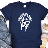 a t - shirt that says basketball mom on it
