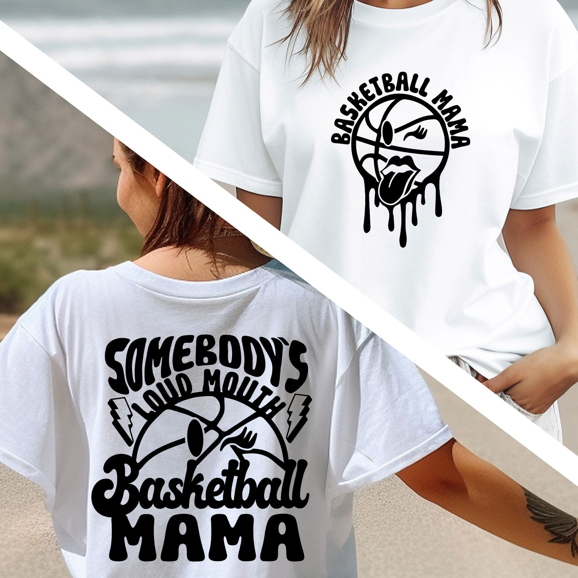 Somebody&#39;s loud mouth Basketball Mama T-Shirt, Basketball Tshirts, Basketball Mom Shirts, Mom Tee, Mother’s Day Gift, Mom Gift, Sports Mom