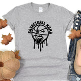 a women's t - shirt with a basketball logo on it