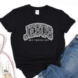 a t - shirt with the words jesus on it