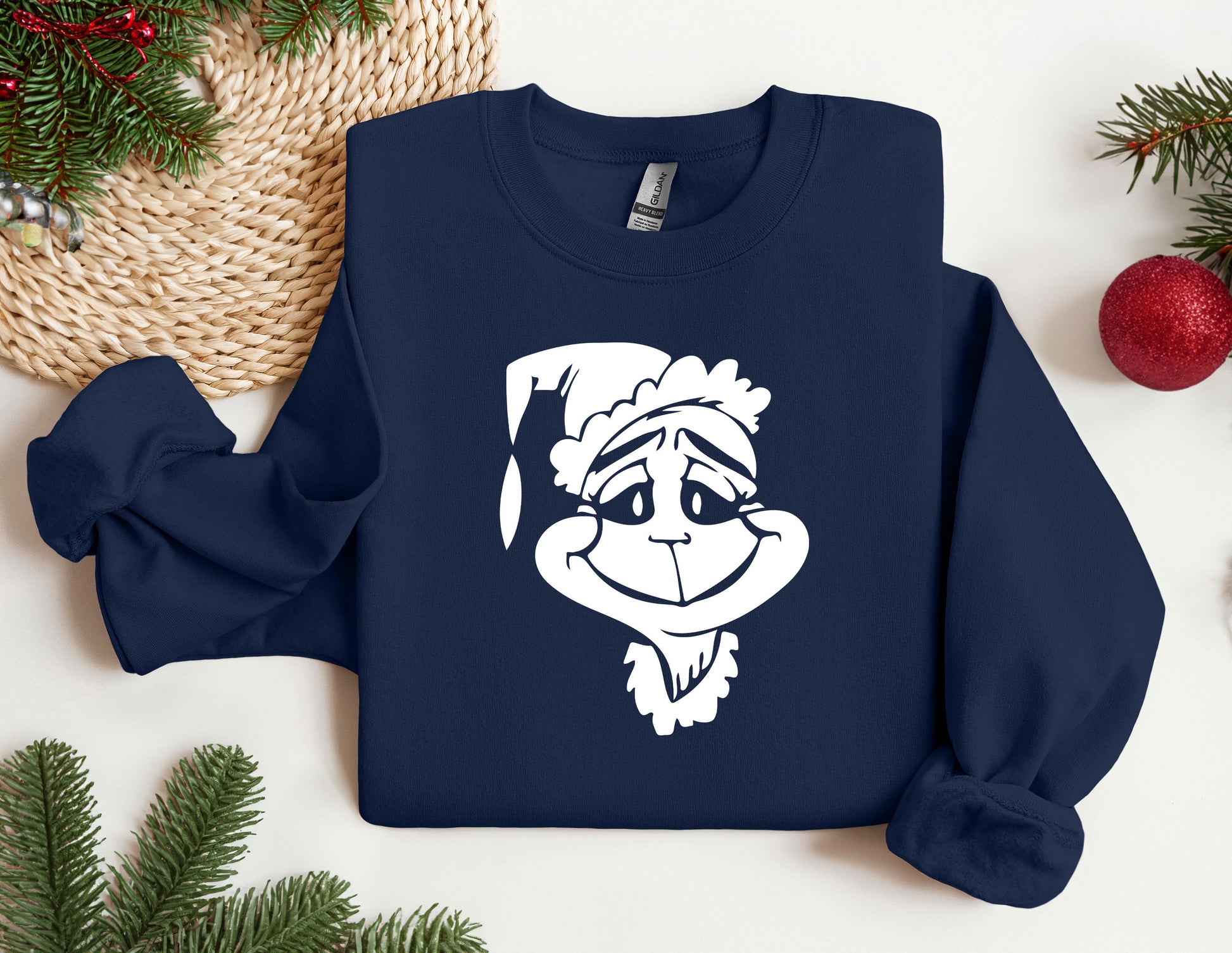 a t - shirt with a santa claus face on it