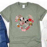 a t - shirt with mickey mouse and friends on it