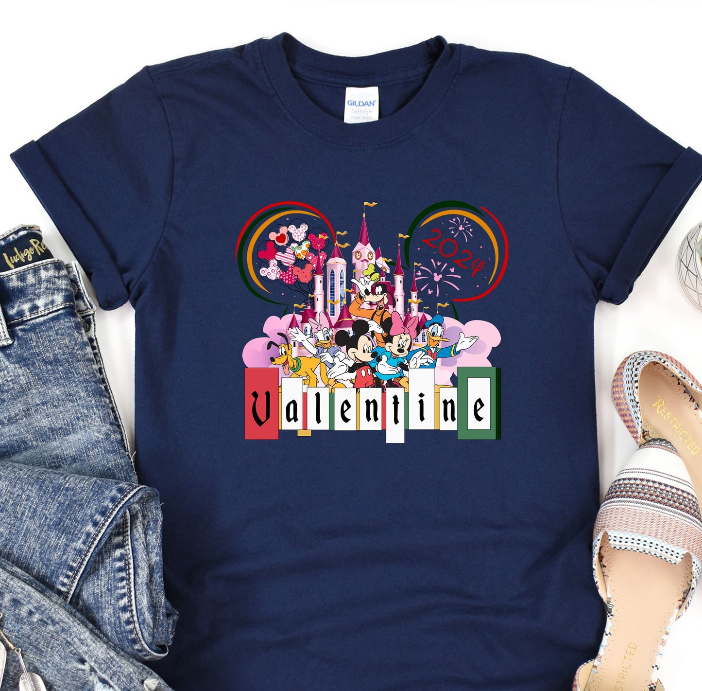 a t - shirt with mickey mouse and friends on it